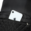 2 Pc Quilted Commuter Backpack & Crossbody Set-LBP1401-BK