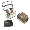 4pc Leopard Black Cosmetic Set - LNCTB2024-CH