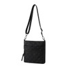 Helley Crossbody with Puffer Knotted Zip-LCBG1482-BK