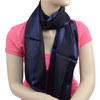 12pc Prepack Solid Polyester Satin Scarf SPS1301