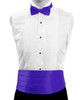 Men's Poly Satin Bow Tie and Cummerbund Sets CBT1301