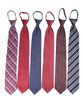 6 Pack Poly Woven Mixed Zipper Ties - Red PWZRD