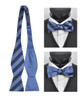 100% Silk Woven Freestyle and Reversible Bow Tie FRBS1020
