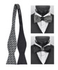 100% Silk Woven Freestyle and Reversible Bow Tie FRBS1070