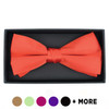 Men's 2.5" Boxed Poly Satin Banded Bow Ties BT1301BX