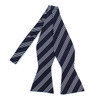 Silk Woven Striped Freestyle Bow Tie FBS3607