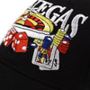  Las Vegas Black 3D Embroidered Baseball Cap