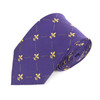 Poly Purple Fleur-de-lis Tie FLT02PUGD