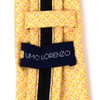 Boy's 14" Small Paisley Yellow Zipper Tie