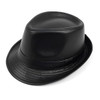 6pcs Two Sizes Fall/Winter Leather Fedora Hat - H0703