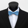 Men's Blue Bee Banded Bow Tie
