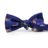 Men's Blue American Flag Banded Bow Tie (NFB10027)