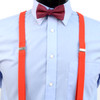 12pc Assorted Prepack Boy's Solid Color Clip-on Suspender and Matching Bow Tie Set(8~12 Years)