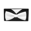 Men's Big & Tall Poly Satin Banded Bow Tie and Matching Hanky Set BTHP1301BX