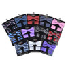 12pc Assorted Men's Big & Tall Neat & Striped Pattern Banded Bow Tie & Hanky BTH5000A