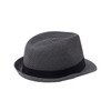 Spring/Summer Woven Fashion Trilby Fedora with Black Band FSS17108