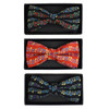 Men's Music Note Banded Bow Tie