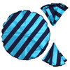 Striped Banded Bow Tie & Matching Hanky Pocket Round Set BTH170337