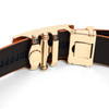 Men's Genuine Leather Sliding Buckle Ratchet Belt MGLBB11