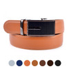 Men's Genuine Leather Sliding Buckle Ratchet Belt MGLBB15