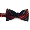 Men's  Plaid Flannel Cotton Banded Bow Tie NFB1640