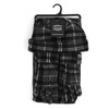 6pc Pack Women's Charcoal Plaid Fleece Winter Set WNSET9013