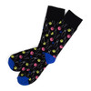 12pairs Men's Black Bowling Novelty Socks NVS1769