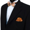 Geometric Paisley Banded Bow Tie & Matching Hanky Pocket Round Set BTH170630