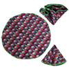 Circle Pattern Banded Bow Tie & Matching Hanky Pocket Round Set BTH170634
