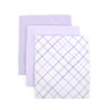 Men's Cotton Solid & Plaid Lavender Handkerchiefs - MFVB1713