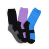 4-Packs (12 Pairs) Women's Solid Color with Black Bottom Socks EBC-646