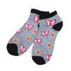 Assorted Pack (6 pairs) Women's Butterflies Low Cut Socks LN6F1632