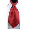 Rhombus Pattern Microfiber Poly Woven Ascot With Hooks - PPA1713