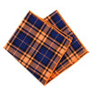 12pc Cotton Plaid Pocket Square Handkerchiefs - CH1725