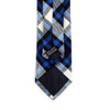 Men's Navy Blue Plaid Flannel 2.25" Cotton Slim Tie - MPPW1715
