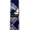 Men's Navy Plaid 2.25" Cotton Slim Tie - MPPW1720