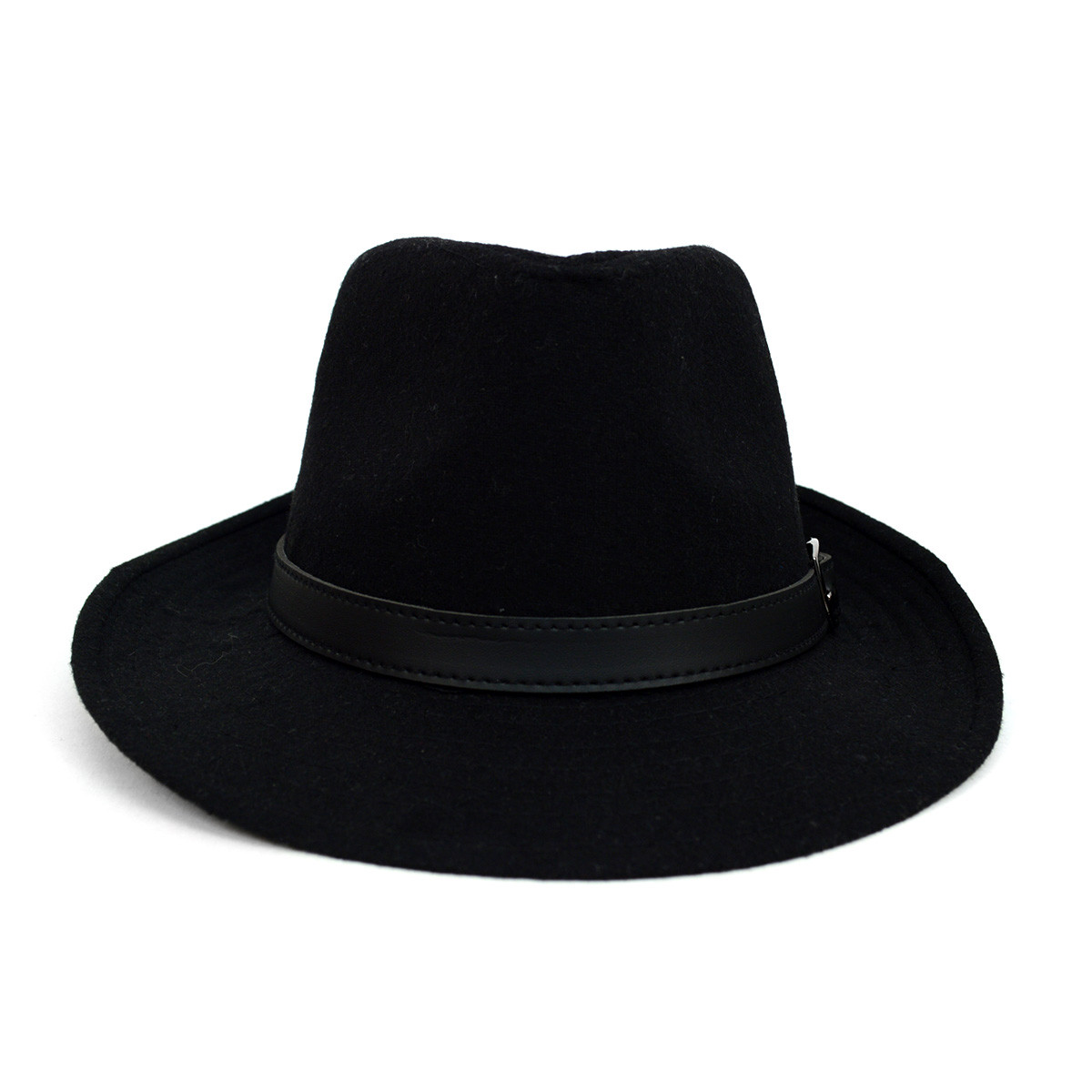 Fall/Winter Wide Brim Black Trilby 