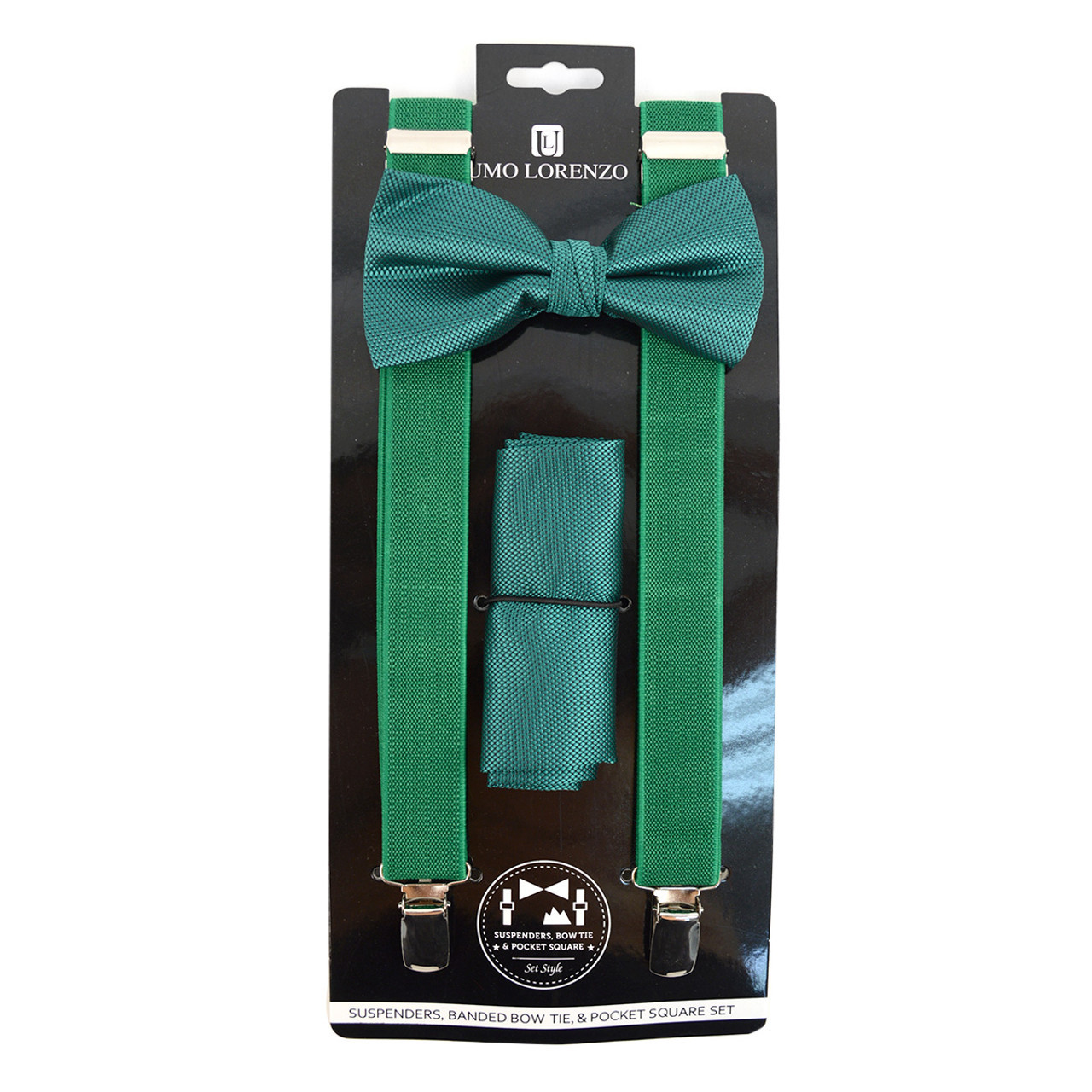 Men's Solid Color Clip-on Suspenders - BTHSU6308