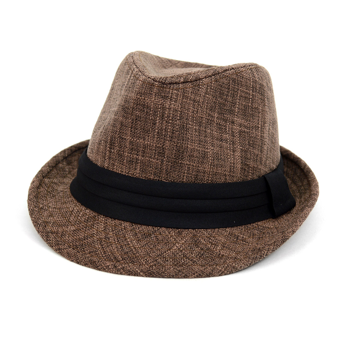 Fall/Winter Brown Trilby Fedora Hat 