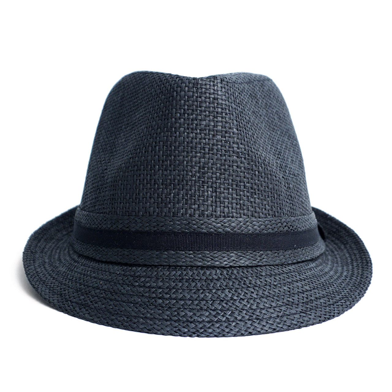 Spring/Summer Short Brim Banded Fedora Hat - H180604