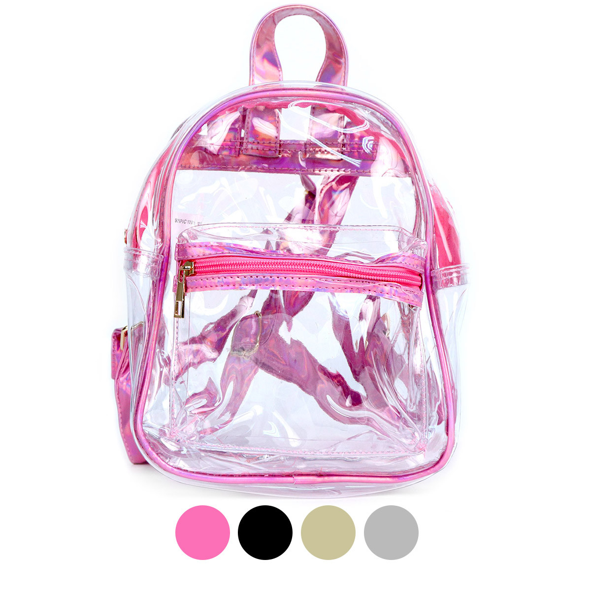 small clear plastic backpack
