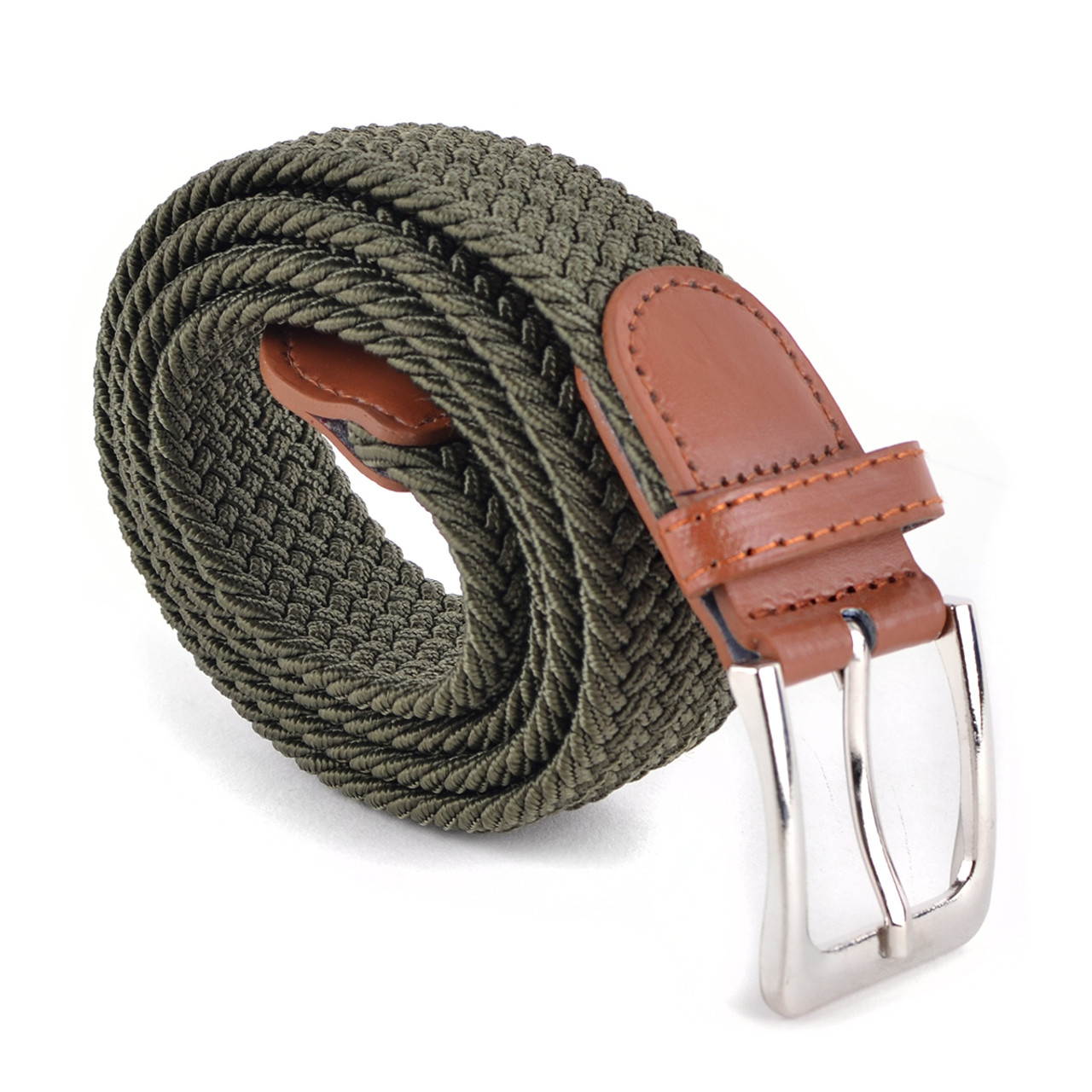 Lavemi Mens Belt, Stretch Elastic Casual Woven Sport Golf Braided Belts for  Men