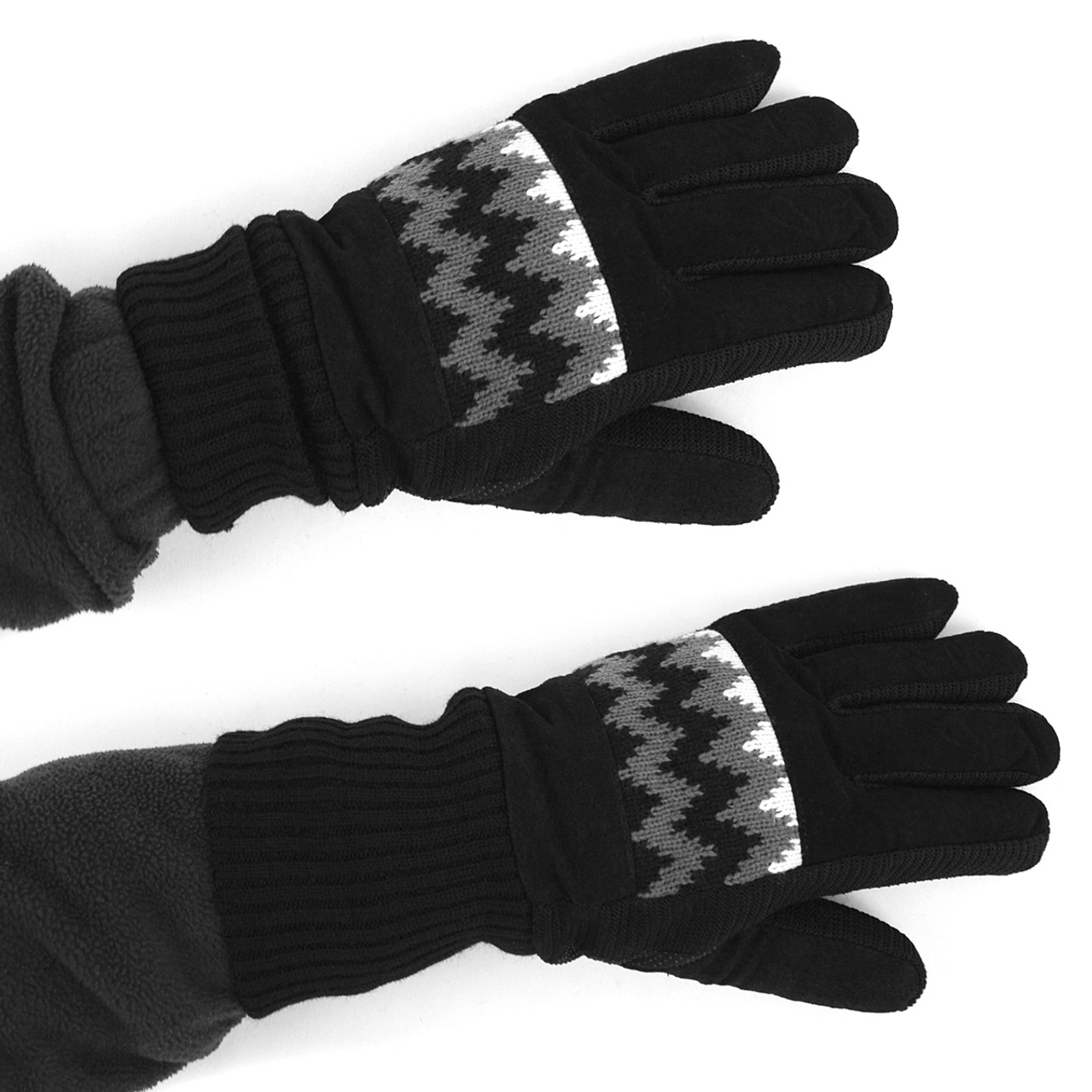 Men's Genuine Leather Non-Slip Grip Winter Gloves with Soft Acrylic Lining  MWG02