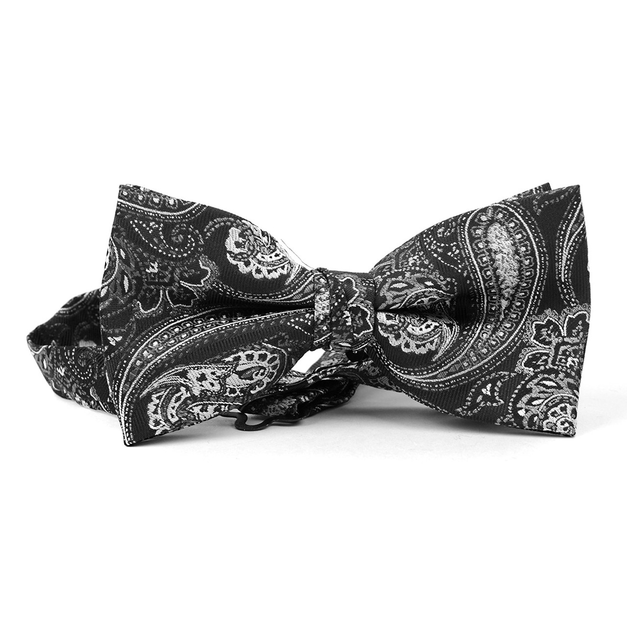 12pc Pack Assorted Paisley Pattern Men's Bow Tie & Matching Hanky