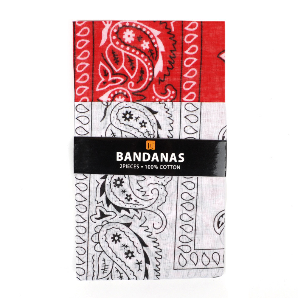 Bandana Red & White Duo Pack 2BNA-1WHT/1RD