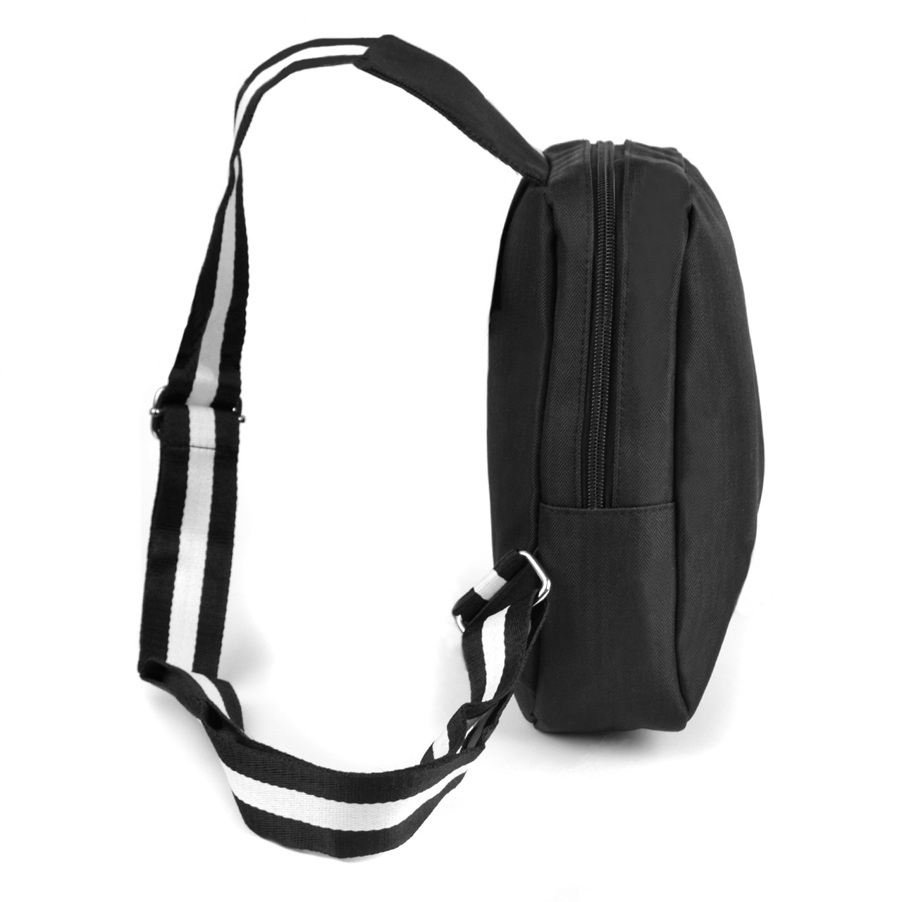 Frank Sling Bag with Earphone Holder - Black