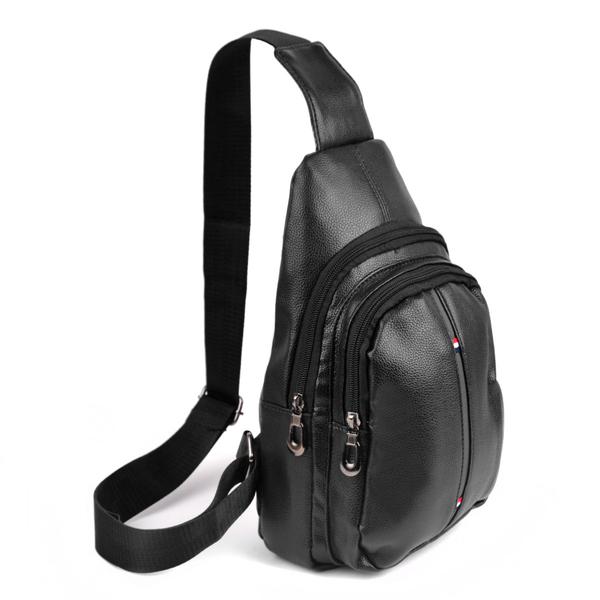 black crossbody backpack