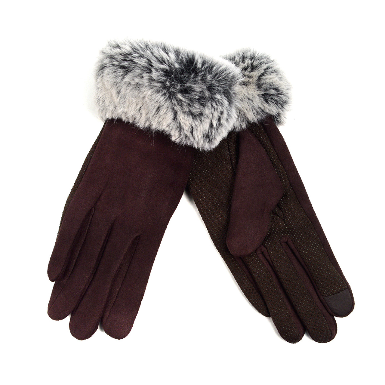 Women's Touch Screen Non-Slip Grip Winter Gloves with Fleece