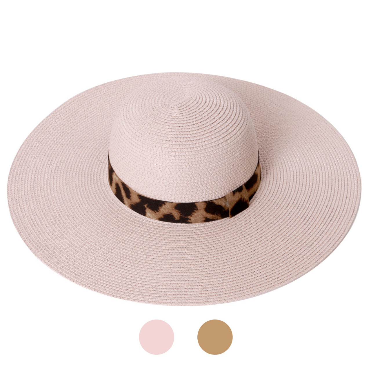 Leopard print sales sun hat