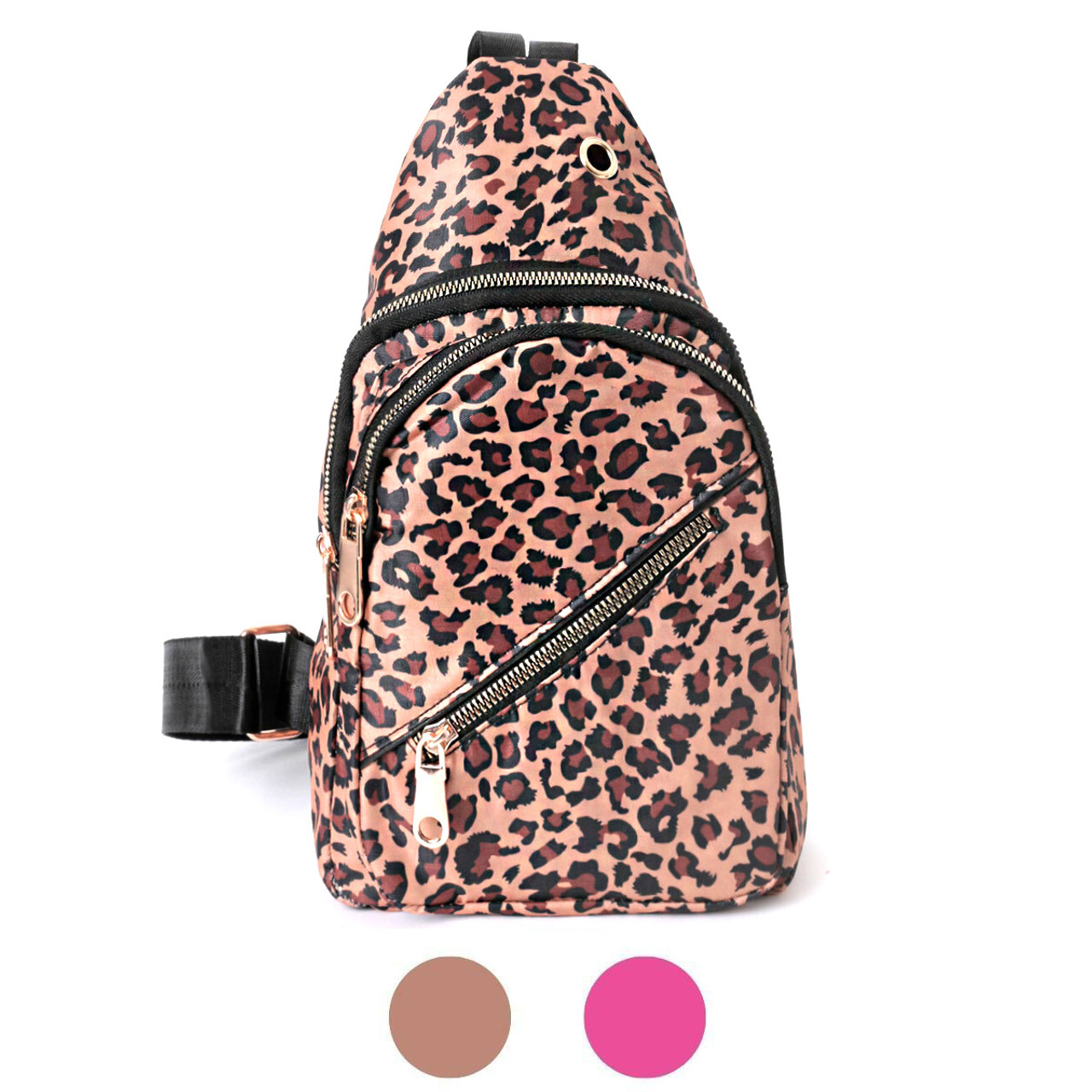 3 Pieces Brown Leopard Animal Cheetah Print School Bags for Kids